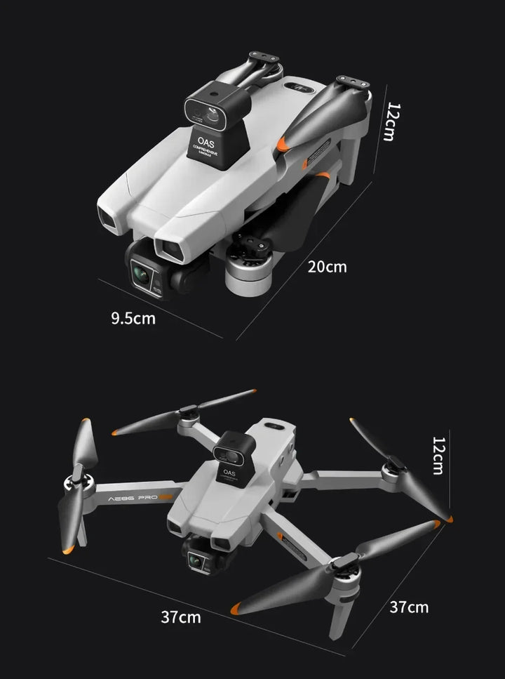 AE86 PRO Max Profesional Drone with 8K HD Camera 3-axis gimbal Aerial Photography Obstacle Avoidance FPV GPS Dron RC Quadcopter