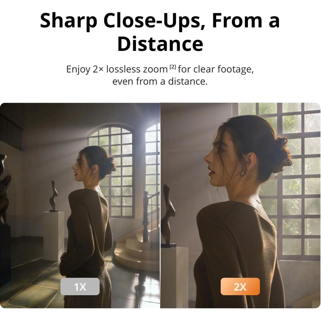 DJI Osmo Pocket 4 Standard Combo — 1" CMOS, 4K/240fps, 3-Axis Gimbal, ActiveTrack 7.0, 2× Lossless Zoom, 107GB, 2" Rotatable Screen