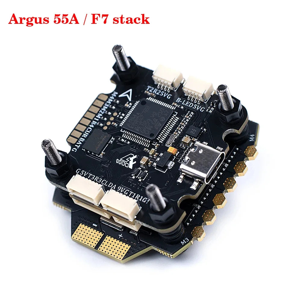 Axisflying Argus Pro 55A/ 65A & F7 STACK Dustproof and Waterproof IP54 Support X8 16MB Black box M3-30.5*30.5mm For RC FPV Drone