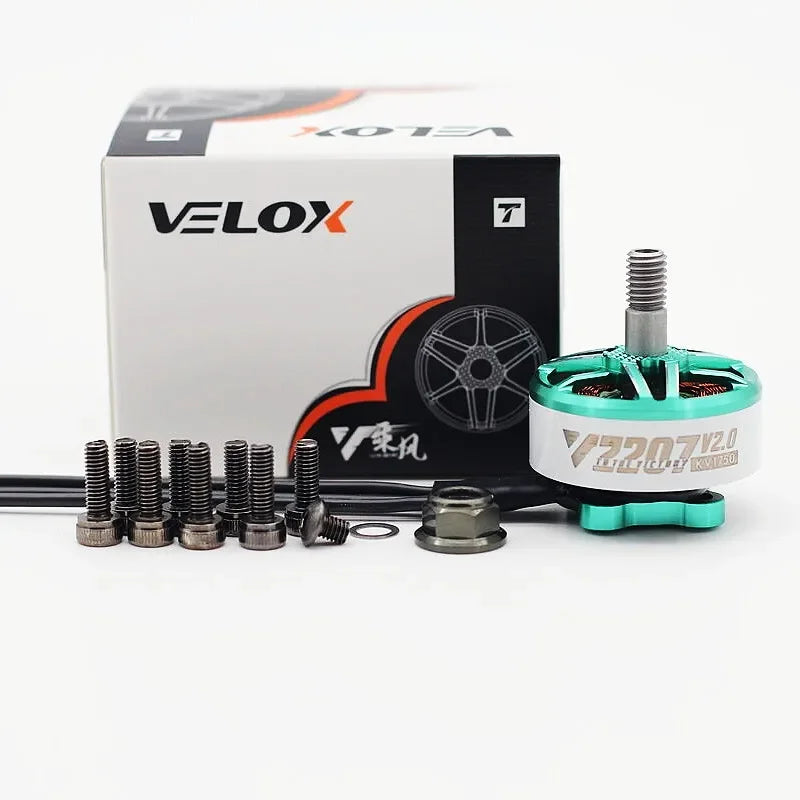 T-Motor Velox V2207 V2 2207 1750KV 1950KV 5-6S / 2550KV 4S Brushless Motor for FPV Racing Drone Quadcopter Freestyle RC Parts