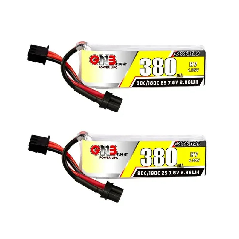 Gaoneng GNB 380mAh HV LiPo Battery 90C/180C XT30 — 2S / 3S / 4S / 6S Tiny Whoop FPV