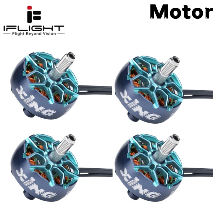 iFlight XING2 XING V2 2207 / 2306 1755 / 1855 / 2555 / 2755KV 4-6S Brushless FPV Motor with 5mm Shaft for RC FPV Drones