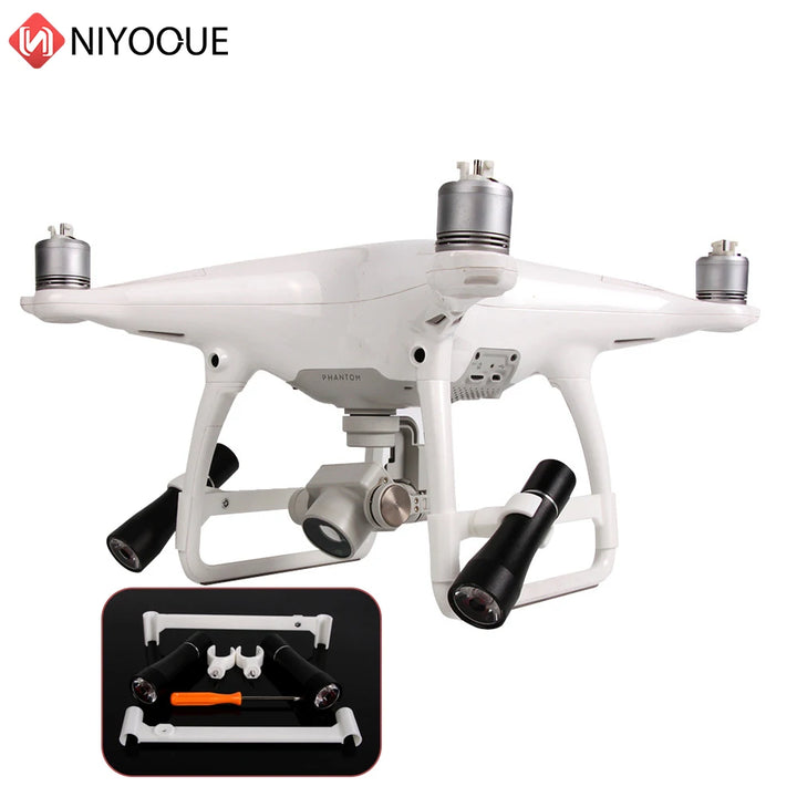 Adjustable Angle Lamp High Quality 3-core Bright LED Night Light For DJI Phantom 4 PRO/ V2.0/ Advanced + Drone