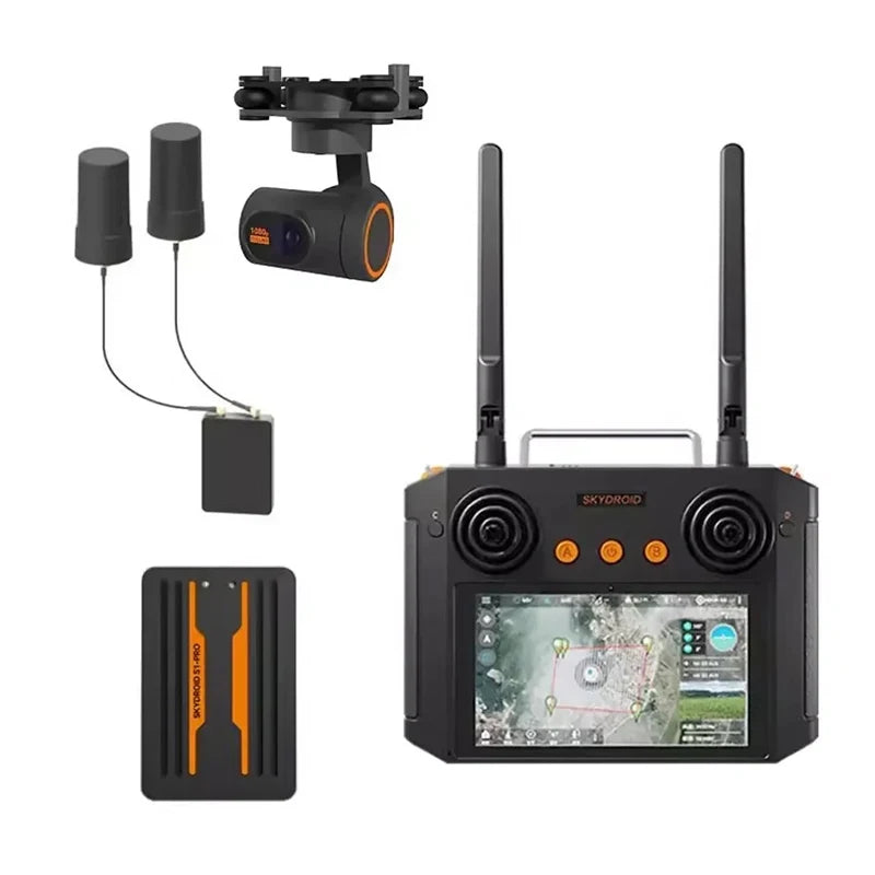 Skydroid S1 Pro RC Transmitter System — 5.8GHz 1080p FPV Video, H12Pro Ground Station, GPS & Camera Bundle Options