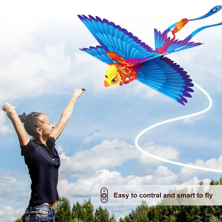 Go Go Bird Remote Control Flying Toy Mini RC Helicopter Drone-Tech Toys for Kids Adults Smart Bionic Flapping Wings