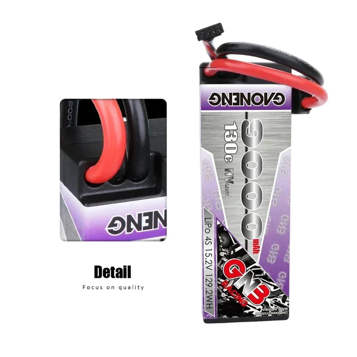Gaoneng GNB 9000mAh 4S HV LiPo Battery — 15.2V, 130C/260C, Hardcase, XT60/XT90S/EC5/T-Plug/Traxxas/XT150