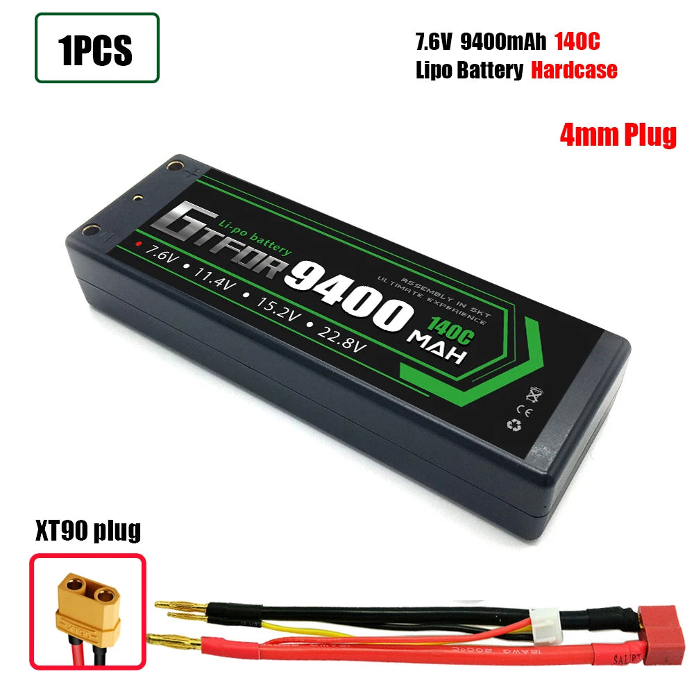 Batteries Lipo 7.6V 11.4V  7.4V 11.1V 15.2V 14.8V 22.2V 2S 3S 4S 6S 9400Mah 6300Mah 6500mAh 6200mAh 01000mAh 8400mAh 9200mAh Car