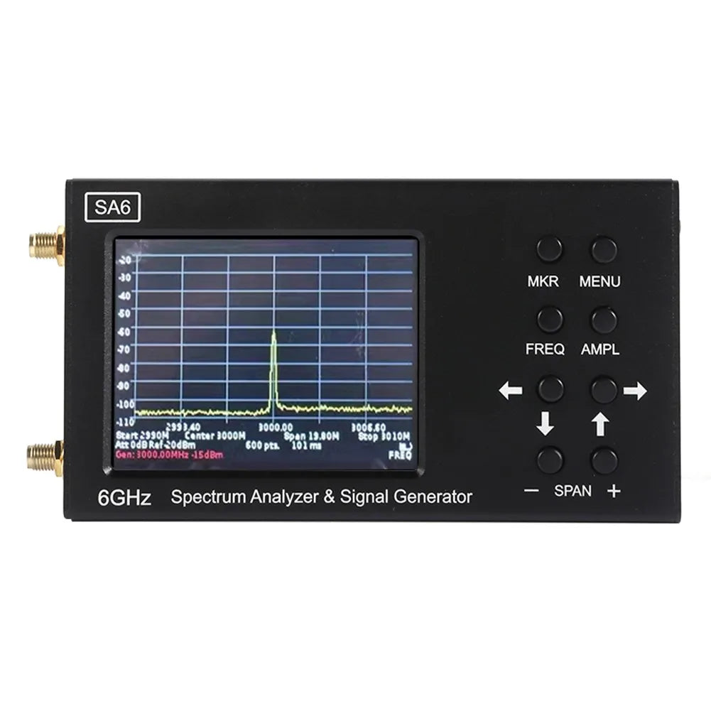 SA6 Spectrum Analyzer & Signal Generator 6GHz Handheld Spectrum Analyzer WiFi 2G 4G LTE CDMA GSM Signal