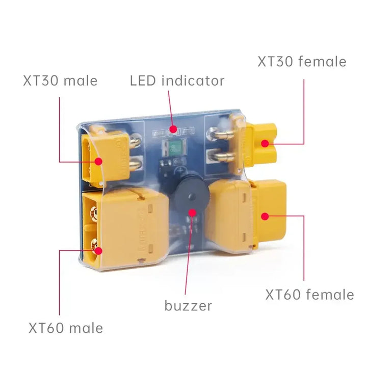 IFlight XT30 / XT60 Smart Smoke Stopper Fuse Test Safety Plug Short-circuit Protection Plug for RC FPV Racing drone