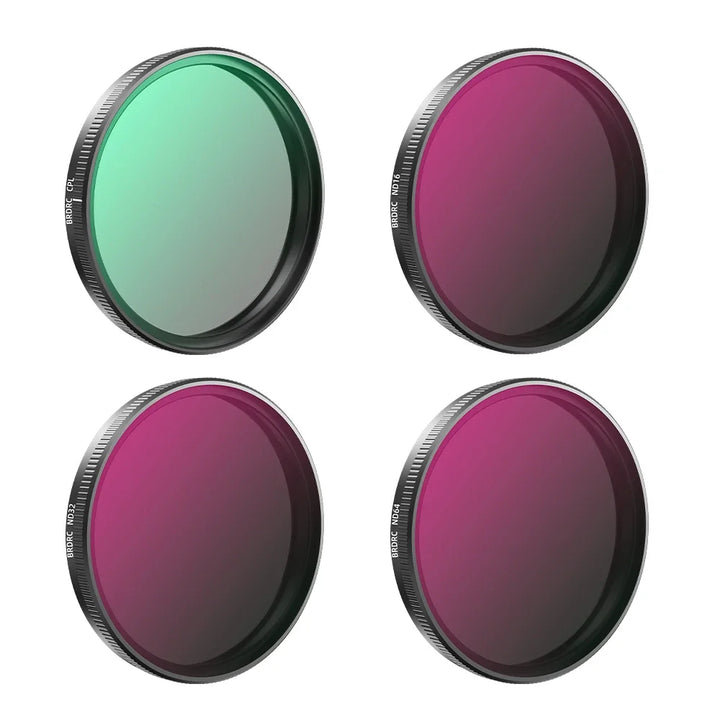 BRDRC UV/CPL/ND8/16/32/64 Filter Kits For DJI Osmo Action 3 4 5 Pro Optical Glass Aluminum Alloy Frame Action Camera Accessories