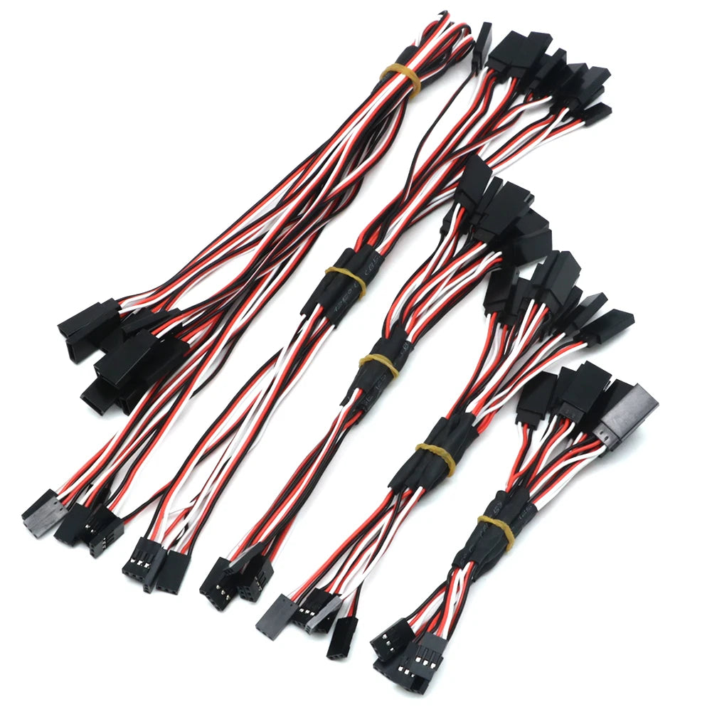 5pcs/lot 150mm 300mm 500mm RC Servo Y Extension Cord Cable Lead Wire for JR Futaba Rc Battery Drone Car Boat Helicopter Airplane