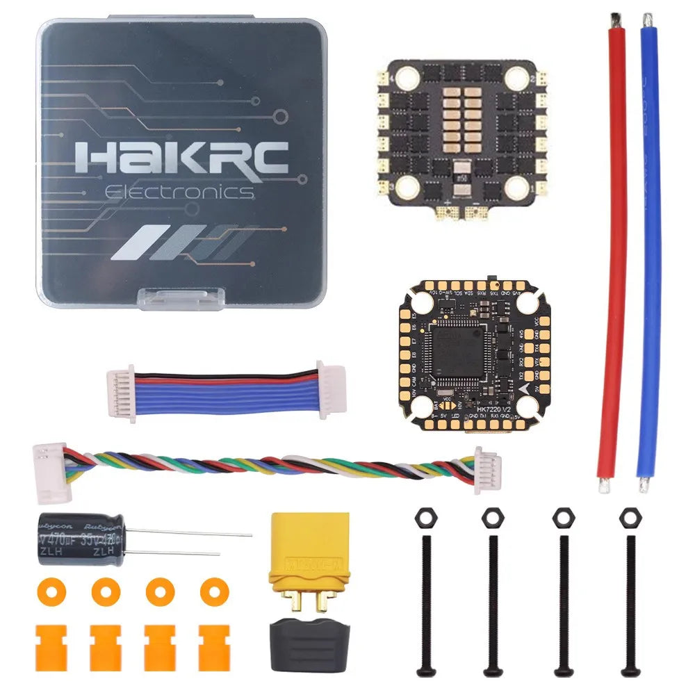 HAKRC F722 Mini V2 Flight Controller Stack with ESC 20x20mm