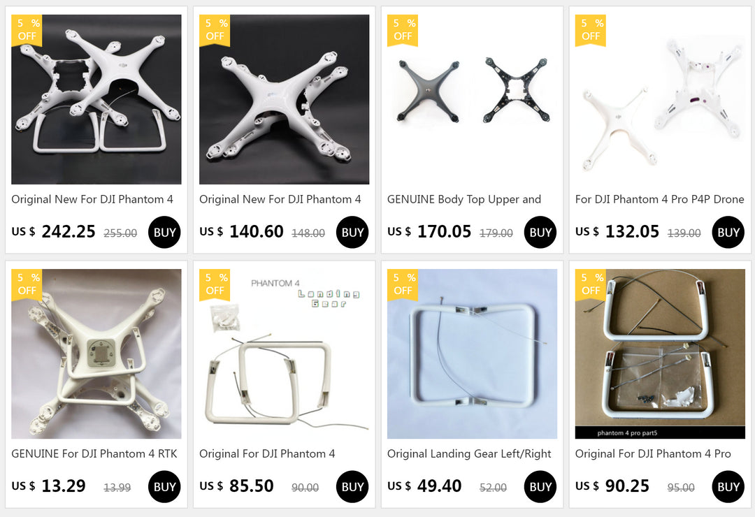 Original New For DJI Phantom 4 Advanced Part - Middle / Lower / Bottom Shell In Stock