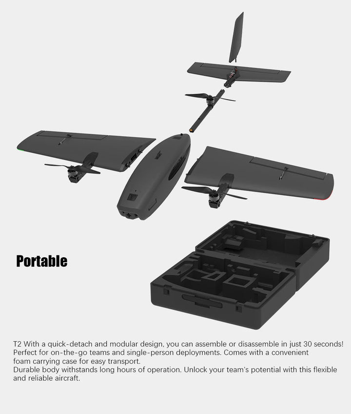 HEEWING T2 Cruza VTOL FPV Airplane 1200mm PNP | Long Range RC Plane
