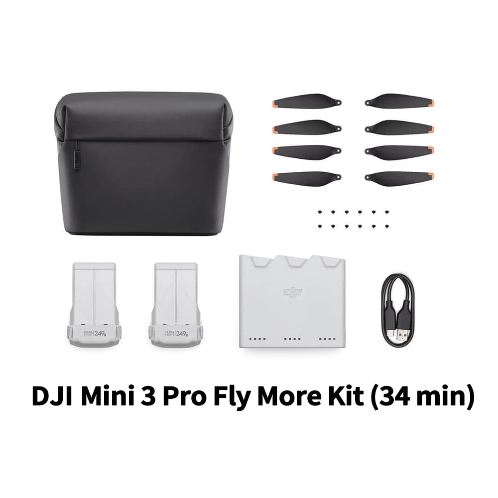 DJI Mini 3 Pro Fly More Kit/Kit Plus Intelligent Flight Battery Plus Two-Way Charging Hub Propellers Shoulder Bag for Mini 3 Pro