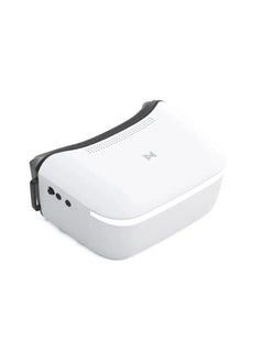 Walksnail Avatar Goggles L, angled view showing white shell and black face cushion