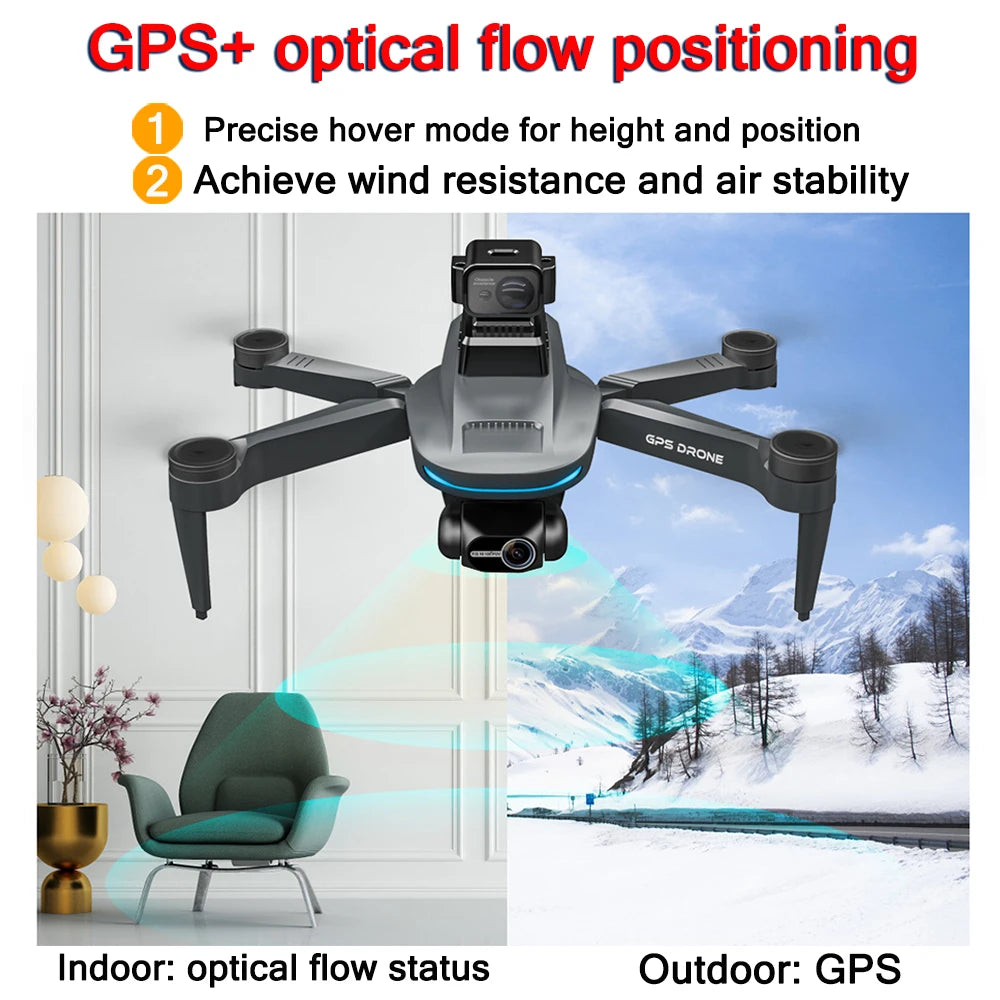 New L200 Pro Max Professional Drone  2-Axis PTZ 4K EIS HD Dual Camera Brushless Obstacle Avoidance GPS 5G FPV Quadcopter Drones