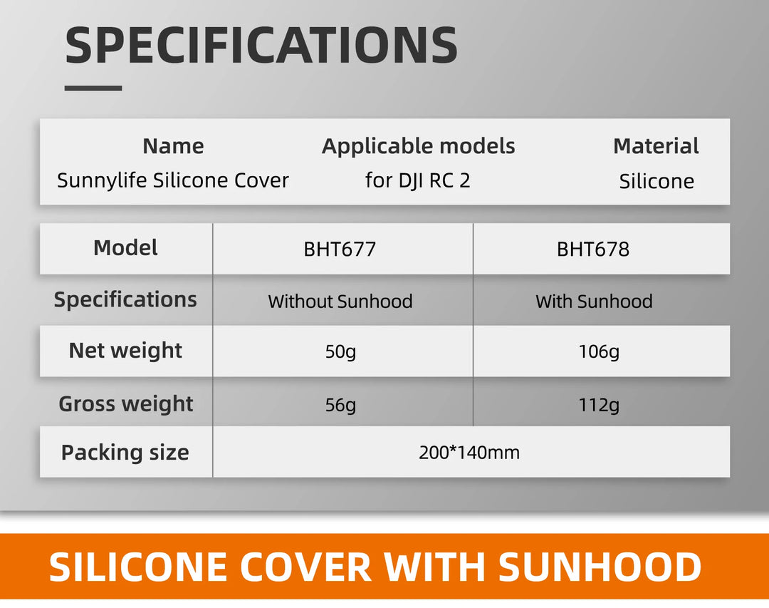 Silicone Case for DJI RC 2 Remote Controller Sun Hood for DJI AIR 3 Lanyard Strap Screen Protector Sun Hood Cover Accessories