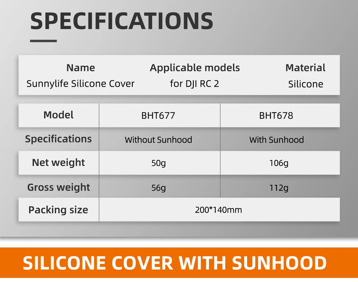 Silicone Case for DJI RC 2 Remote Controller Sun Hood for DJI AIR 3 Lanyard Strap Screen Protector Sun Hood Cover Accessories