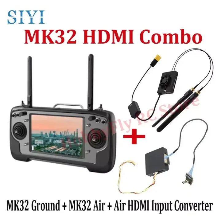 SIYI MK32 Enterprise Handheld Ground Station — 15km, 7" HD Touchscreen, Android 9, 10hr Battery