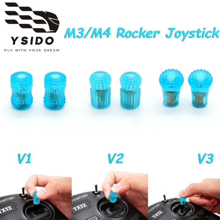 YSIDO M3/M4 Gimbal Stick Ends - Futaba RadioMaster DJI FPV Joystick Caps
