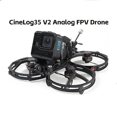 GEPRC Cinelog35 V2 Analog FPV Quadcopter - 3.5" SPEEDX2 VTX 2105.5 2150KV F722 45A AIO Freestyle Cinewhoop