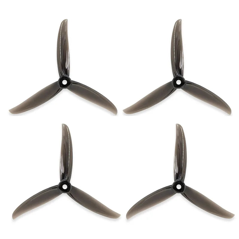 Gemfan 5136 5" 3-Blade FPV Propellers — Racing & Freestyle, Green / Neon Yellow / Black / Red / Blue, Bulk Pack