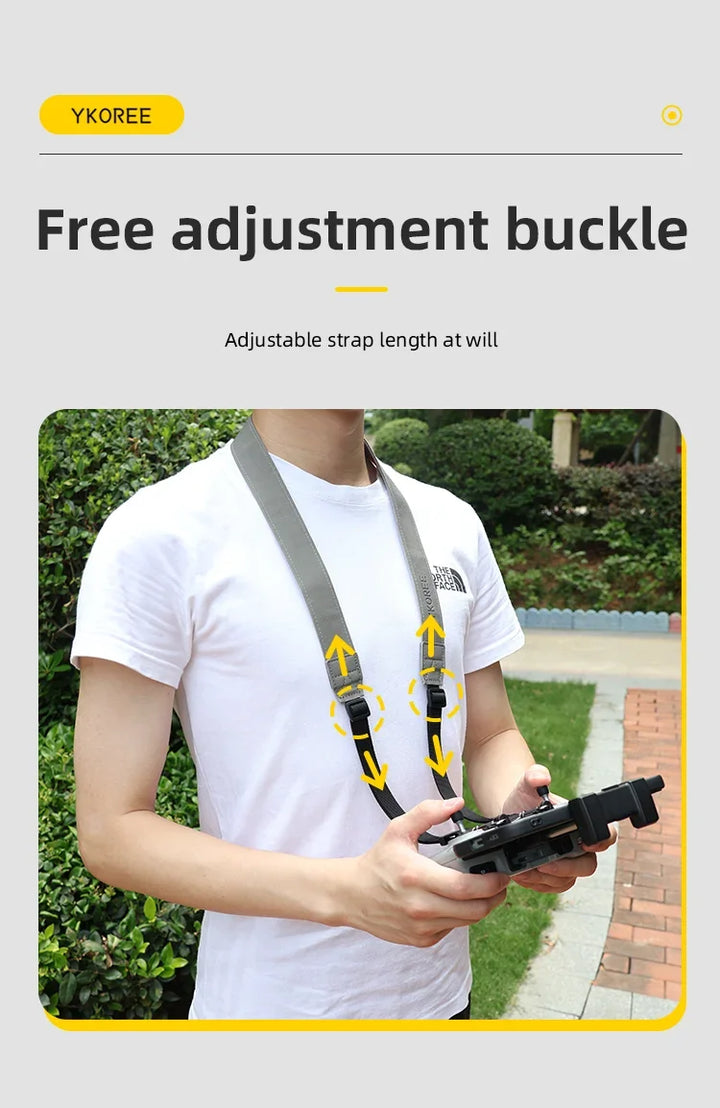 Remote Controller Lanyard NeckStrap w Fixed Clip Hook for DJI MINI 2/Mini 3 4 Pro/Air 2S/Mavic 3 DJI RC 2 N2 Drone Accessories