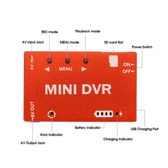 Mini FPV DVR Recorder Module - NTSC/PAL Switchable with Built-in Battery