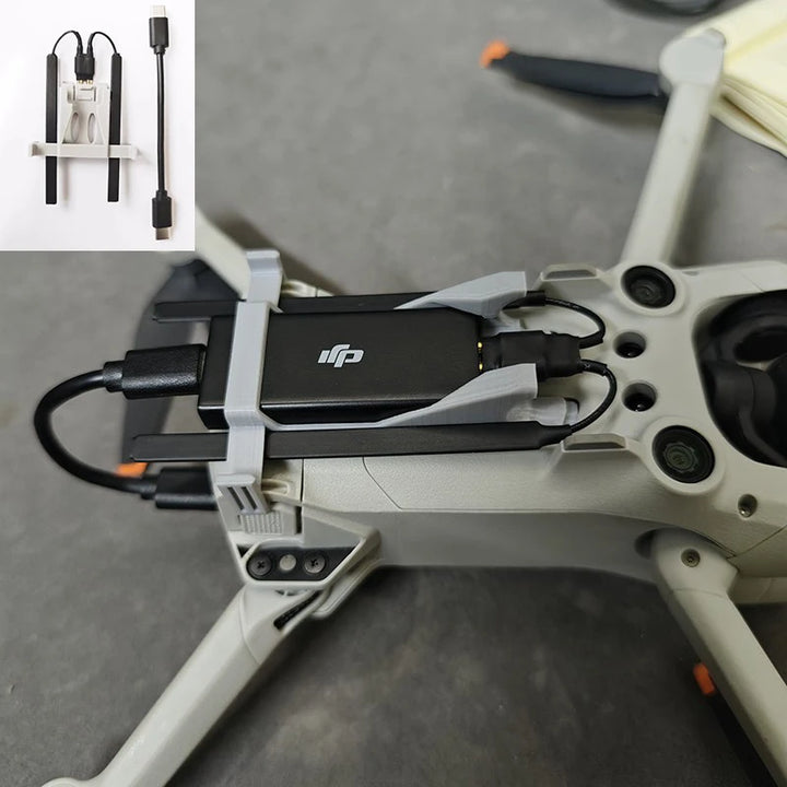 DJI Cellular 4G Module Fixed Bracket - Signal Booster Antenna Mount Landing Gear for Mini 3/Mini 3 Pro