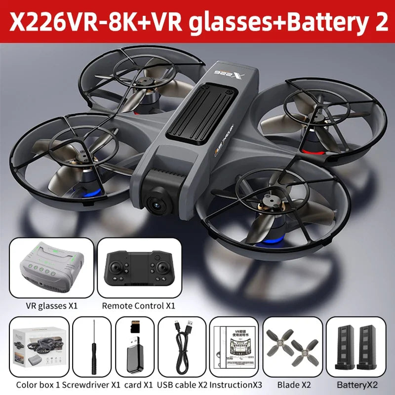 New Xiaomi Drone X226/X226VR Drones 8K Profession HD Wide Angle Camera WiFi FPV RC Helicopter Large Screen Foldable Quadcopter