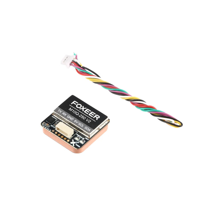 Foxeer M10Q 250 V2 GPS Module — IST8310 Compass, 72CH, Multi-Constellation, Dual Protocol, 5V