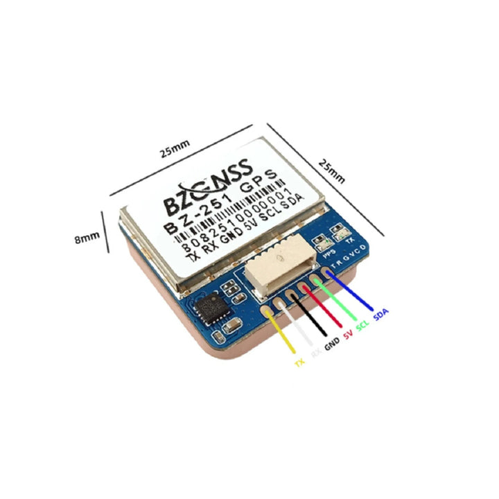 BZGNSS GPS Module BZ-121/181/251 Dual Protocol M10 Chip for FPV Drone