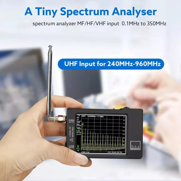Advanced Frequency Detection Device USB Spectrum Analyzer Portable Analyzer Resolution Filters Screen Resolution