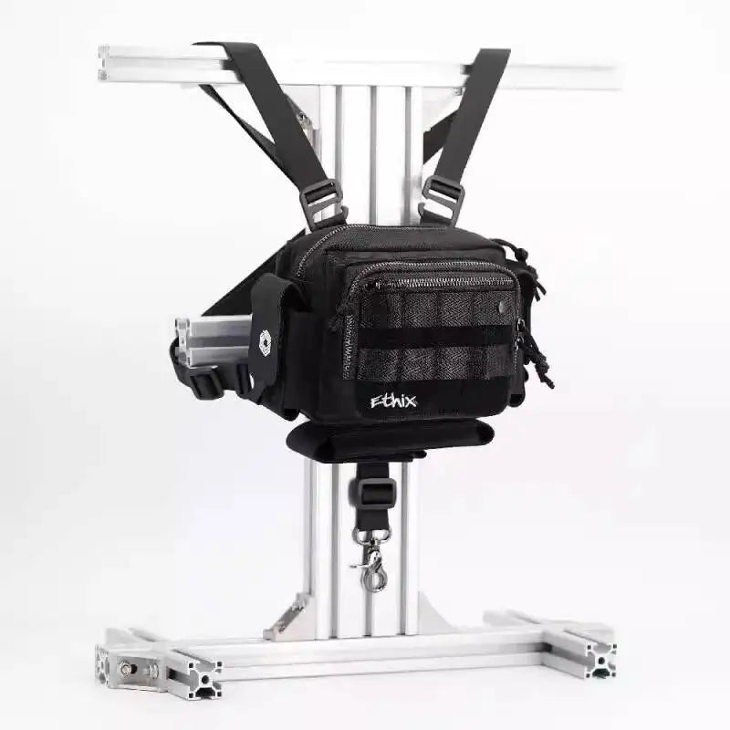 TBS ETHIX Chesty Tactical Chest Rig — Industrial Nylon, 3x Battery Pouches, 8" Prop Storage, Radio Lanyard, MOLLE | Mini Chesty FPV Bag