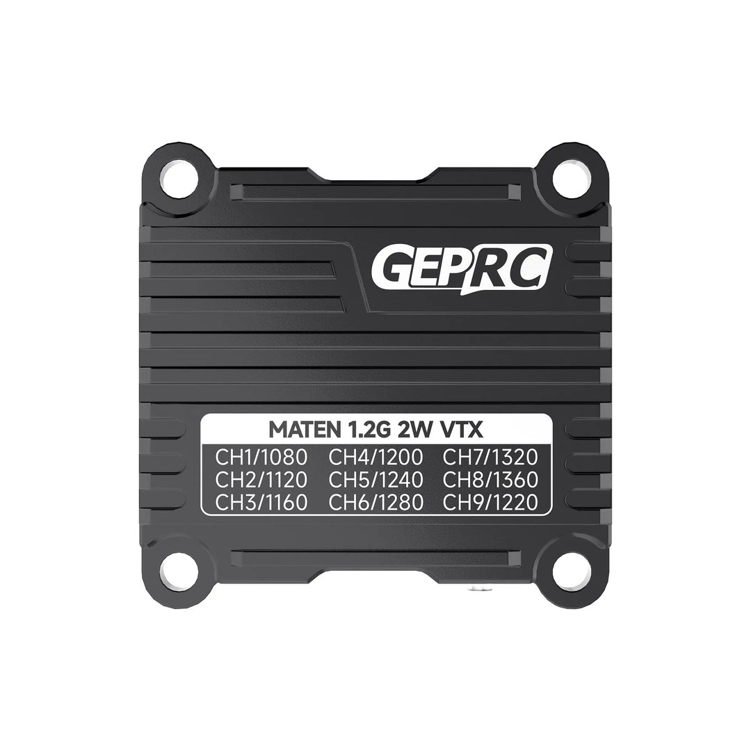 GEPRC MATEN 1.2G 2W VTX 25mW/400mW/800mW/2000mW/Pit mode Switchable Video Transmitter 1080MHz-1360MHz For Long Range RC Drone