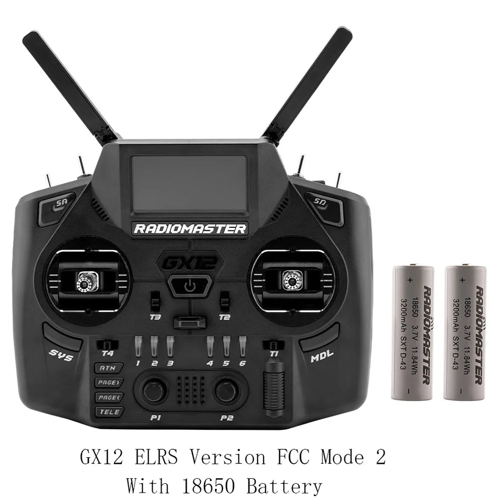 Pre-Order Radiomaster GX12 1000HZ 3D Digital CNC Hall Gimbal Dual Band Antenna Gemini XROSSBAND EXpressLRS Radio Controller