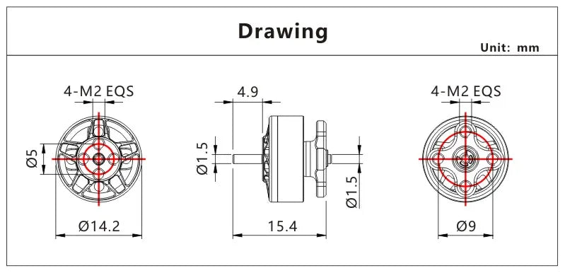 VCI SPARK 1103 Brushless Motor 7500KV 11000KV Ultralight for FPV Drone DIY 2PCS/4PCS