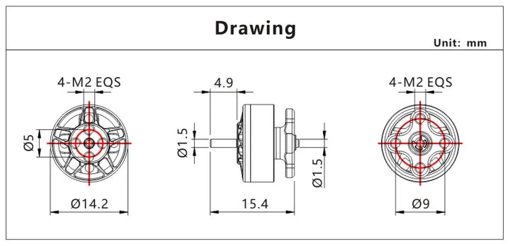 VCI SPARK 1103 Brushless Motor 7500KV 11000KV Ultralight for FPV Drone DIY 2PCS/4PCS
