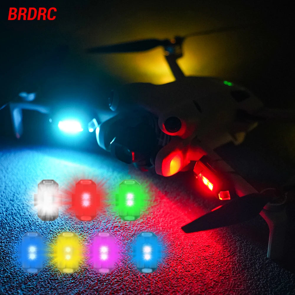 Mini Drone Strobe Light - 6-Color Anti-Collision LED for DJI NEO/Mini 4 Pro/Mavic 3