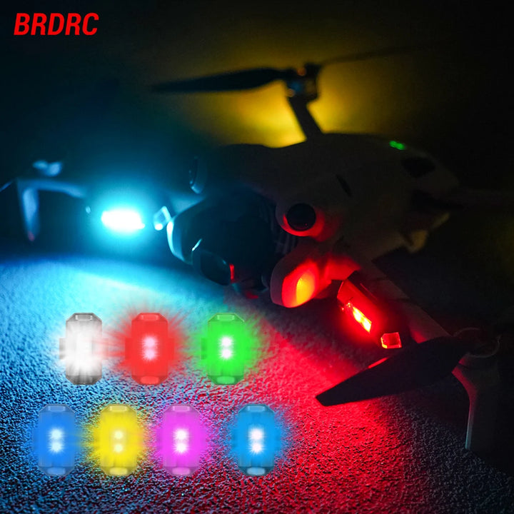 Mini Drone Strobe Light - 6-Color Anti-Collision LED for DJI NEO/Mini 4 Pro/Mavic 3