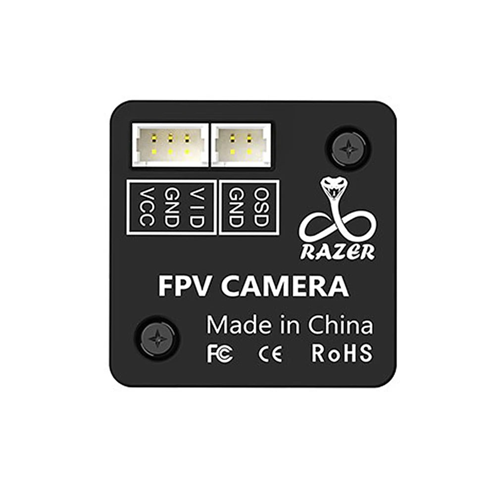 Foxeer Razer Mini V3 FPV Camera — 1200TVL, 1/3" CMOS, FOV-H 98°, PAL 4:3, CVBS Analog, 5V–25V, 12g, for RC FPV Racing Drone
