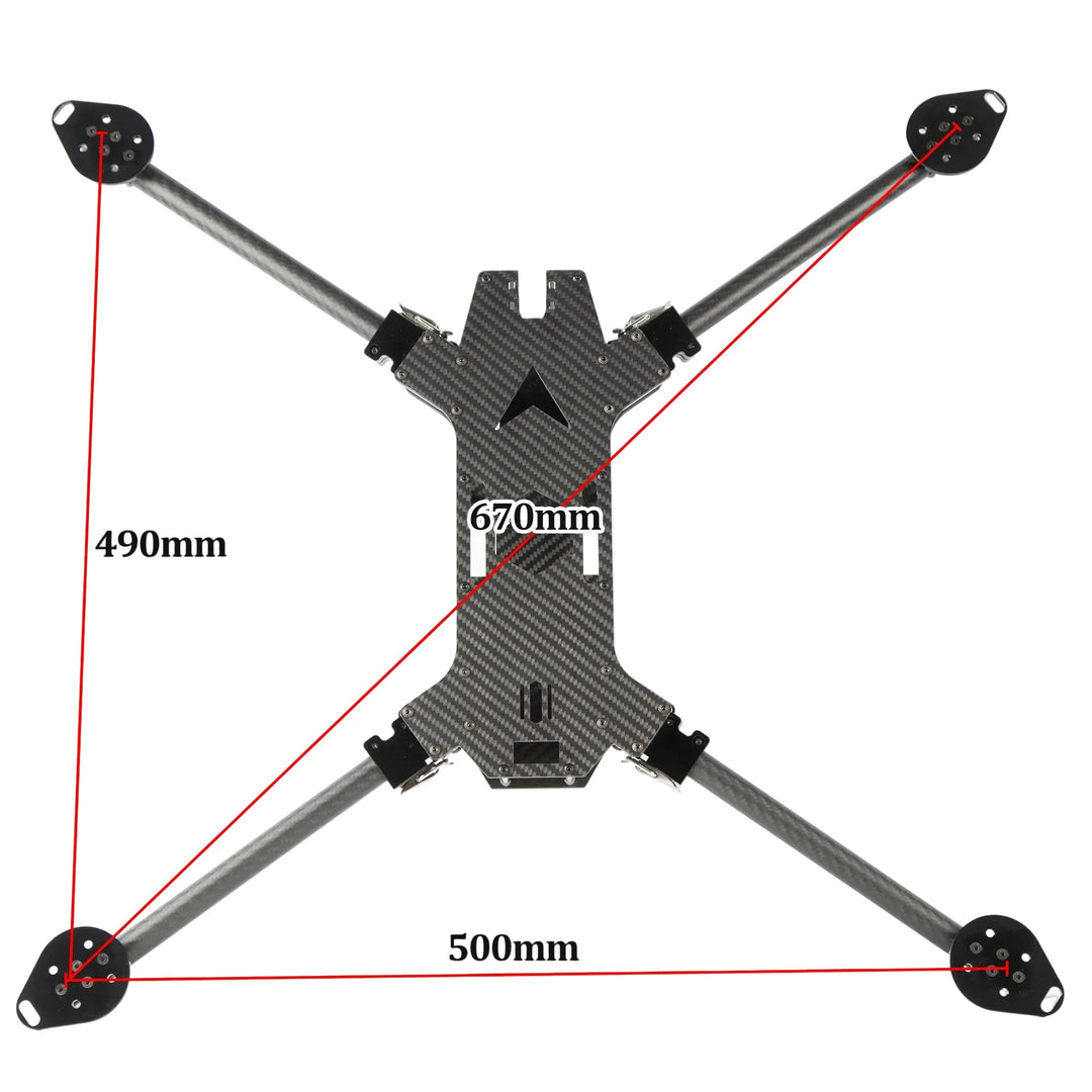 Aoft Foldaway Carbon Fiber FPV Frame Kit | 15 & 17 Inch