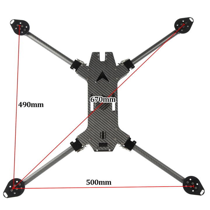 Aoft Foldaway Carbon Fiber FPV Frame Kit | 15 & 17 Inch