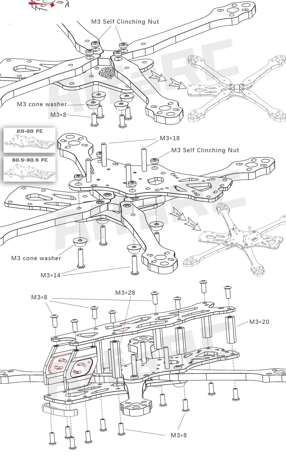APEX EVO  Frame Kit Quadcopter for CADDX Vista Polar Nebula Pro RunCam Link Phoenix DJI O3 Air Unit 2306 Motor