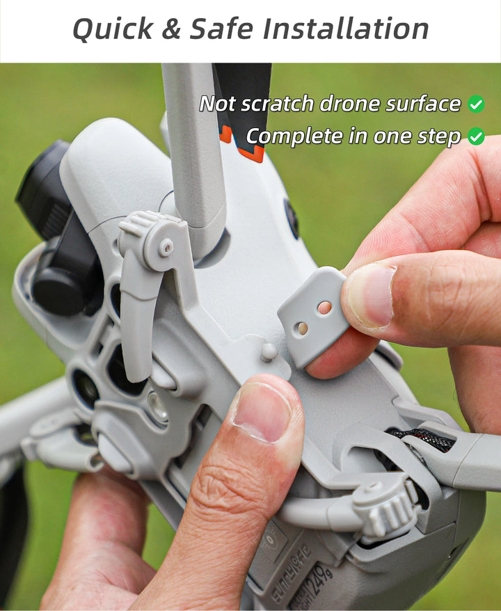 Drone Accessories for DJI Mini 4 Pro Landing Gear Expanded Increased Bracket Propeller Holder Guard Lens Cap Combo Set