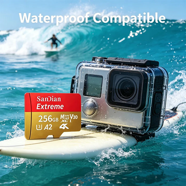 High-Speed MicroSD & SD Memory Card — Class 10, U3, V30, 100MB/s | 128GB to 2TB