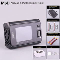 Toolkitrc M6d Summer Special Edition Balance Charger 6S Lithium Battery Dual-Channel 500W Model Aircraft UAV FPV