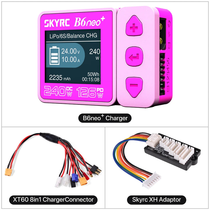 SKYRC B6neo+ Smart Balance Charger DC 240W / PD 126W — 1-6S LiPo LiHV NiMH Multi-Chemistry