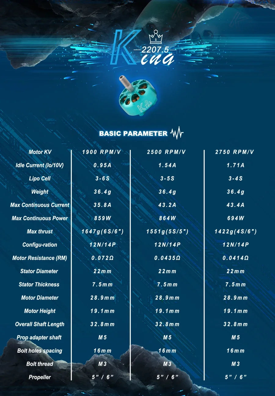 4pcs/Lot Flash Hobby King Series K2207.5 2207 1900KV/ 2500KV/ 2750KV Motor For FPV Racing Edition Parts